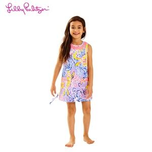 LILLY PULITZER LITTLE LILLY CLASSIC SHIFT DRESS- LILAC VERBENA SO SNAPPY